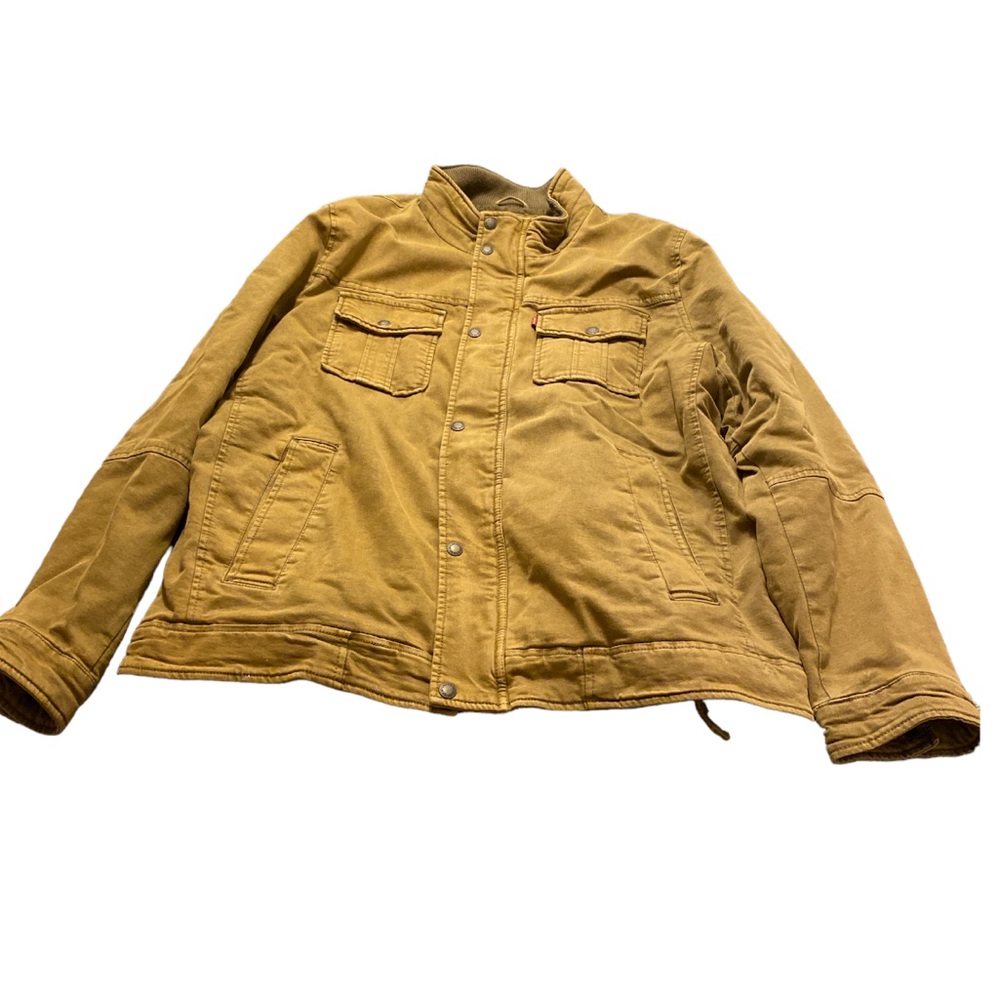 Levi’s Demin Jacket, Khaki color, XL, gently used, no marks, $100